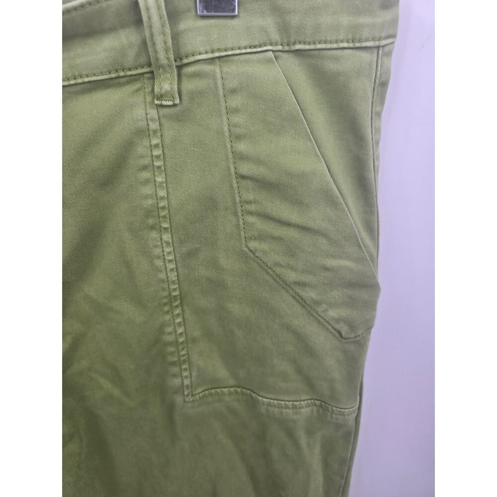 KUT From The Kloth Ashton Barrel Leg Crop Twill Utility Pants Green Jeans 16 - Picture 6 of 8